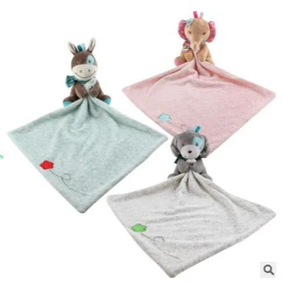 Cute Cartoon Animal Soothing Towel for Infants and Young Children  Emotional Soothing Plush Toy