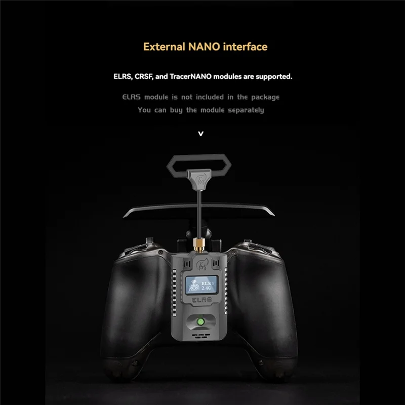 Nuevo mando a distancia de Radio JUMPER ELRS 2,4 Ghz Hall Gimbals transmisor ELRS Control remoto para Dron RC FPV