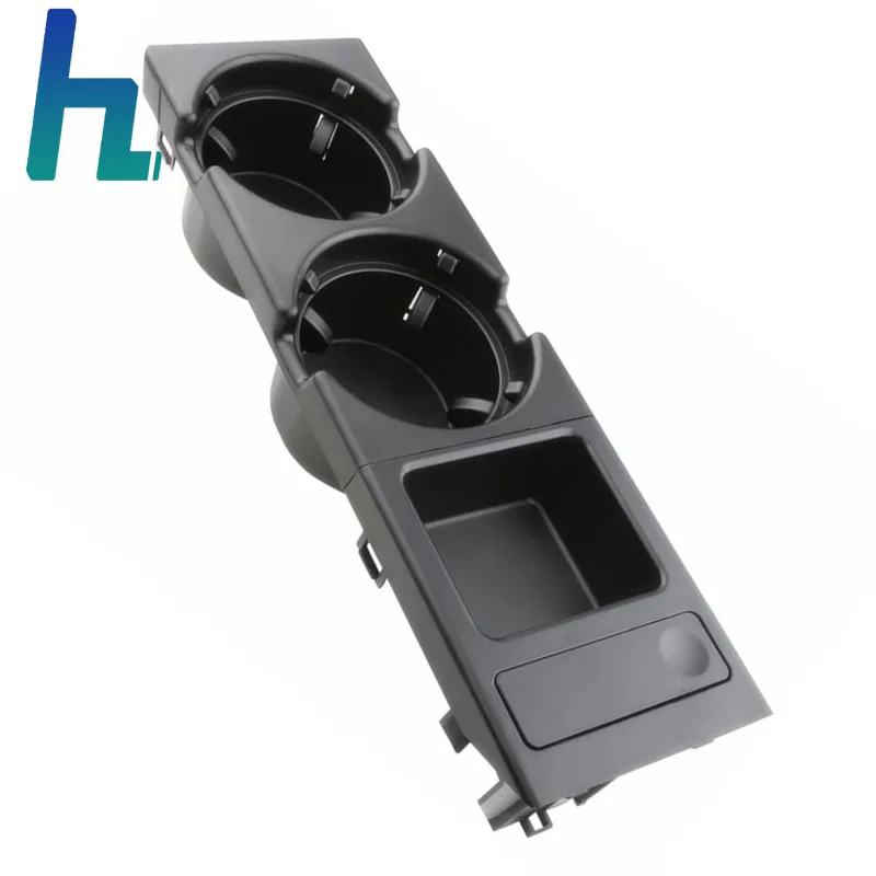 

51168217953 Black Car Cup Holder Front Drinks Holder Center Console Fits for 1998-2005 E46 318i 320i 325i 328i 330i