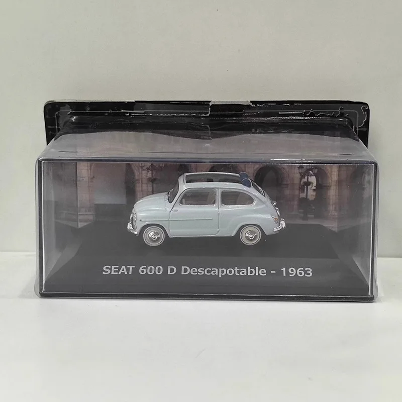 IXO - Modelo de Coche de Aleación a Escala 1/43 del SEAT 600 de 1963, Colección de Adornos, Juguete de Vehículo