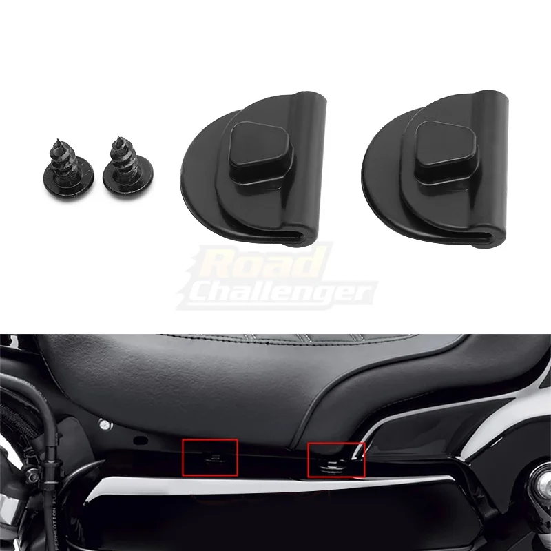 

Motorcycle Left Side Button Mount Clamp Battery Fairing Cover Clip For Harley Sportster XL883 XL1200 2004-2018 X48 72 2010-2022