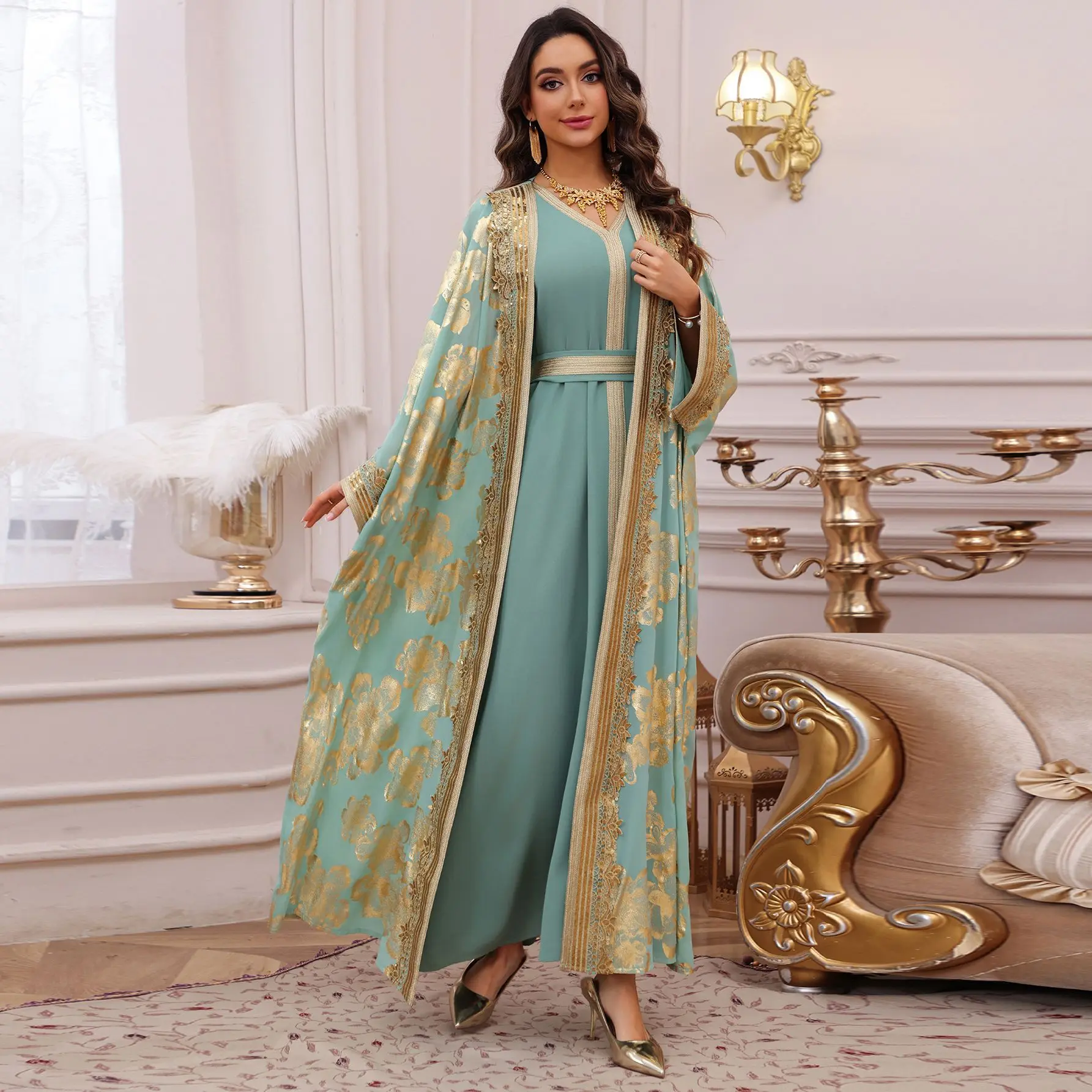 

Eid Women Dress Muslim Abaya Embroidery Party Jalabiya Ramadan Long Dresses Abayas Vestidos Largos Kaftan Arab Long Robe 2026