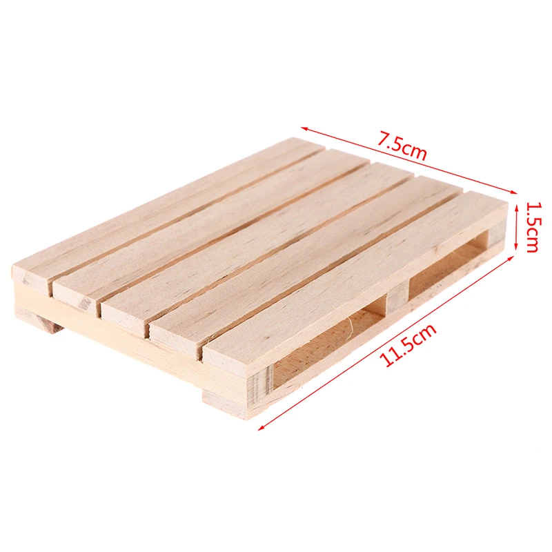 1pc Mini Pallet in legno sottobicchieri per bevande calde e fredde sottobicchieri per Pallet in legno cuscino per fiori