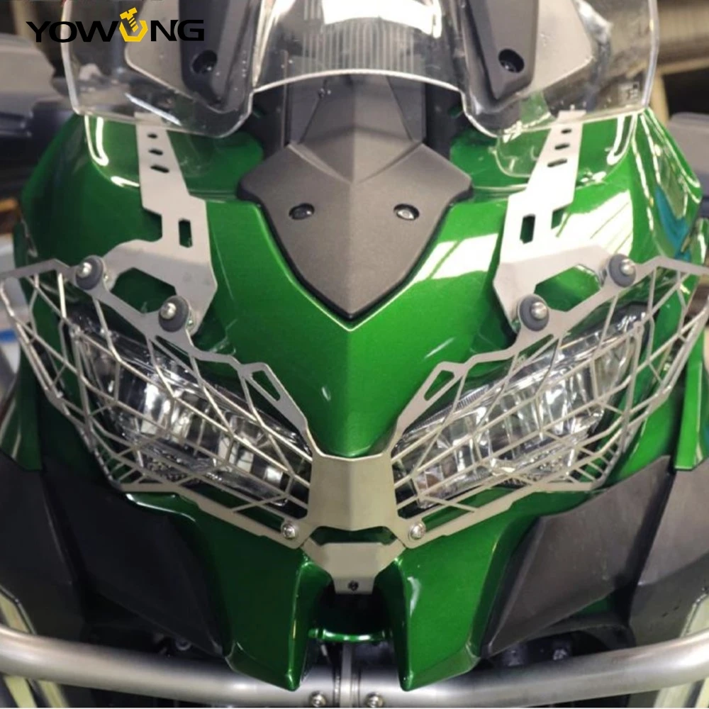 

For KAWASAKI Versys 1000 VERSYS1000 KLE1000 2019-2023 Motorcycle Headlight Grille Guard Cover Protector Decorative headlamp Net