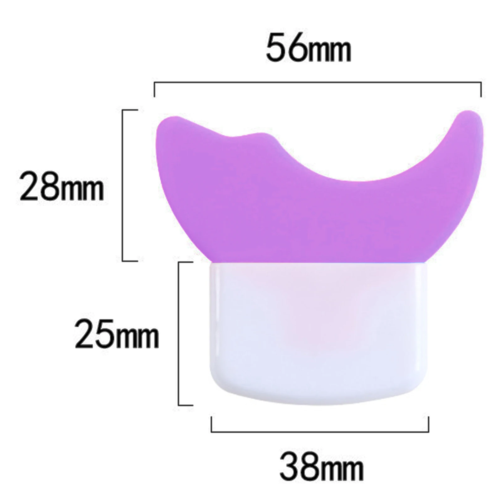 Plantillas para delineador de ojos, herramienta aplicadora de silicona para puntas de ala, adecuada para principiantes y aficionados