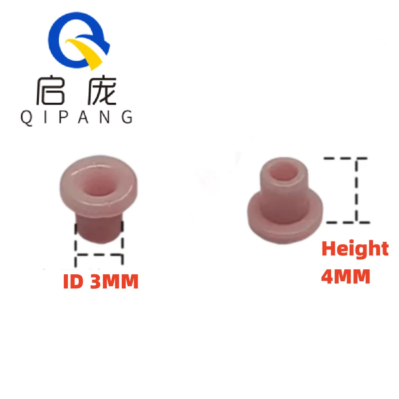 Qipang 50pcs Alumina  Ceramic Eyelet Porcelain Eye Textile Machine Parts  Porcelain Bead Guide Wire Porcelain Eye