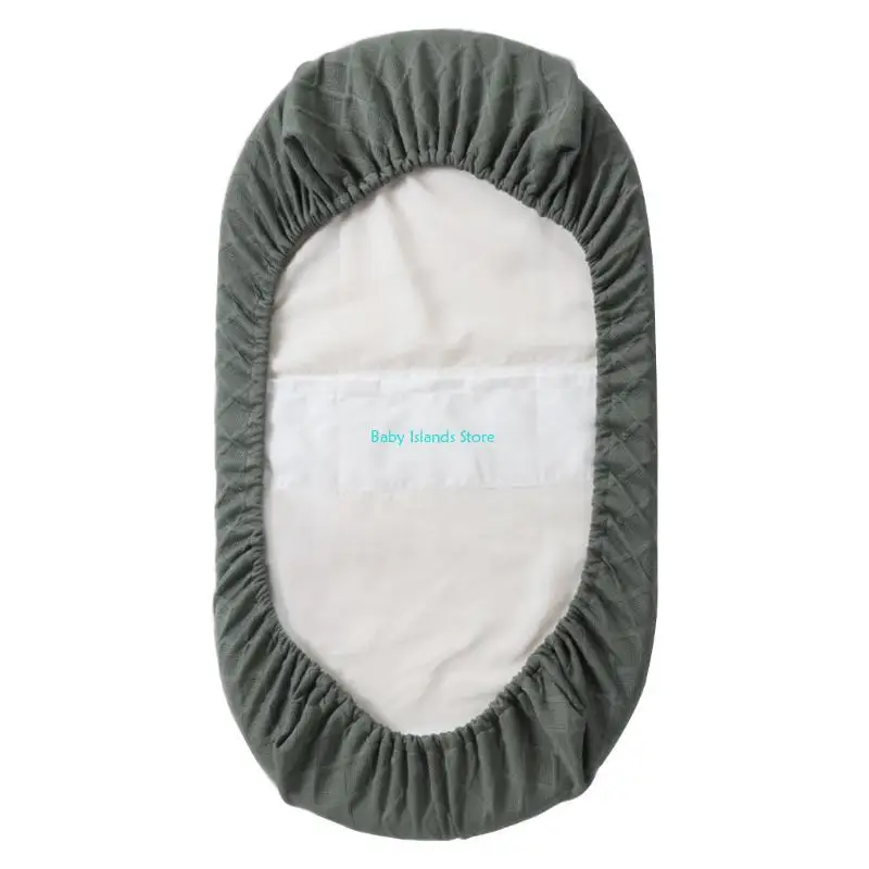 ملاءة سرير ناعمة K92D من القطن المرن للأطفال حديثي الولادة، ملاءة واقية #5