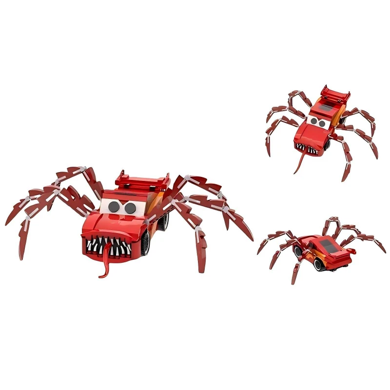 Animation Film Geschwindigkeit Sport Auto McQueen Baustein MOC Mutated Monster Lightning Racing Modell DIY Kinder Spielzeug Geburtstag Geschenk