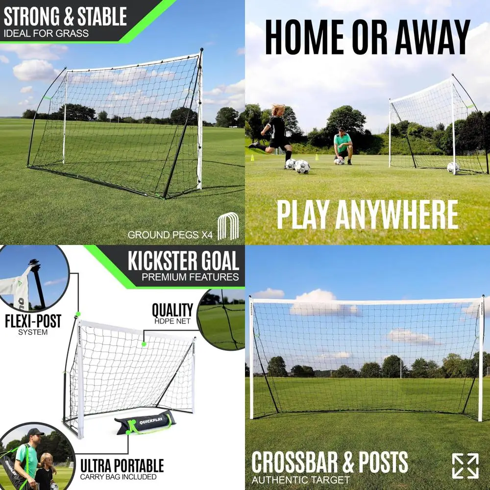 

Портативный футбольный воротник - простая сборка | В комплекте: сетка и сумка | 7 размеров | Идеально подходит для детей и взрослых | Игры на заднем дворе