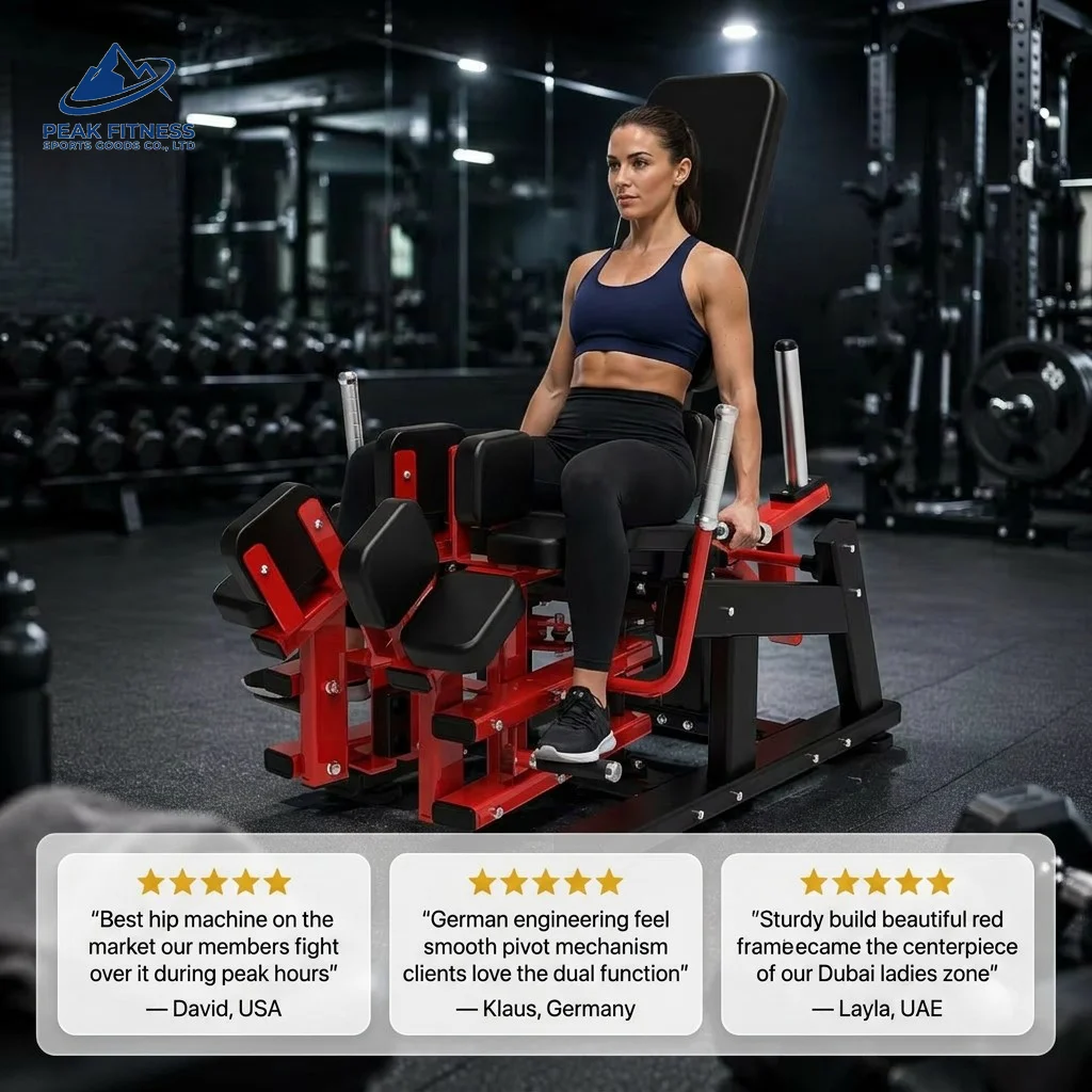 YTYIN Commercial Seated Leg Adductor Trainer Thick Steel Frame Adjustable Multi-Function Professional Gym Equipment