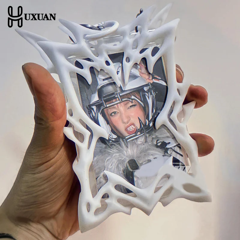 Aesthetic 3D Transparent Butterfly Photocard Holder Kpop Small Card Protector Card Display Cover Advanced Sense Card Cover