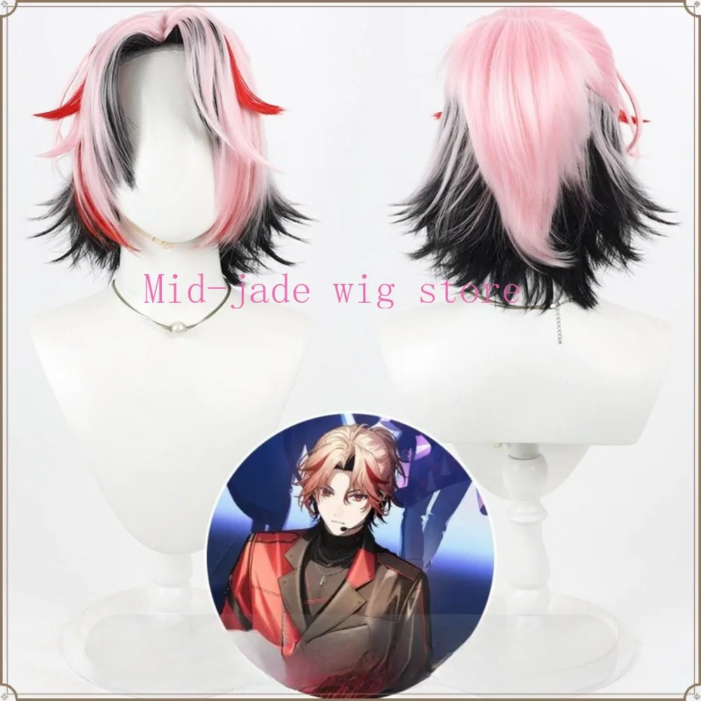 Seraph Cosplay Wig Realistic Scalp Layered Flip Half Up Hairstyle Virtual Idol Anime Hairpiece for Christmas Stage Event