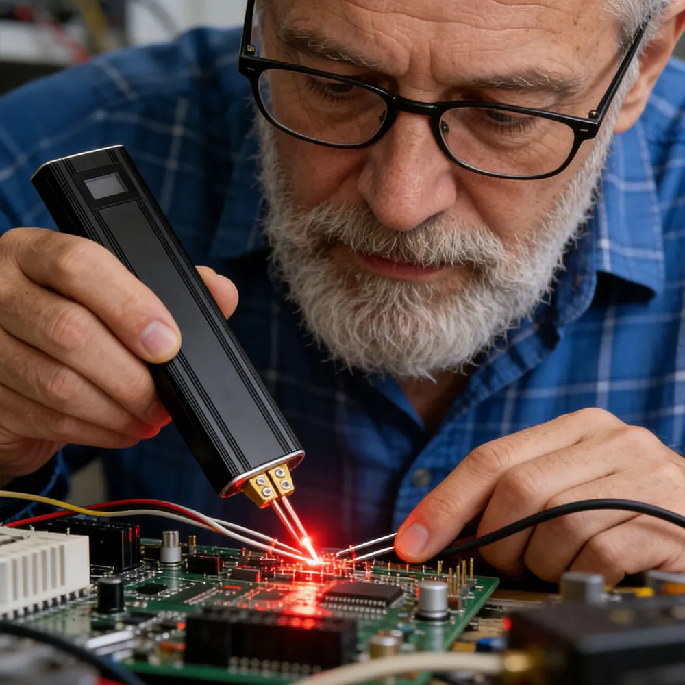 

Портативный ручной точечный сварочный аппарат DIY для литиевых аккумуляторов 18650, сварки никелевых полос и лент