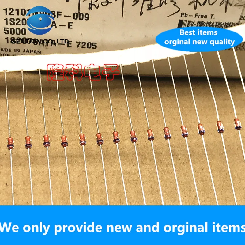 30PCS 100% New original 1S2076ATA-E imported high-speed switch dark blue ring diode IS2076A DO-35 original 60V