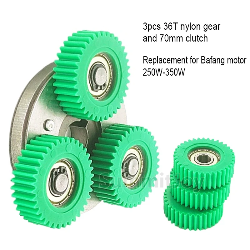 

E-Bike 36T Planetary Gear Clutch Kit 38mm Nylon Gear with 70mm Clutch for Bafang Mid Drive Motor Electric Bicycle Accessories