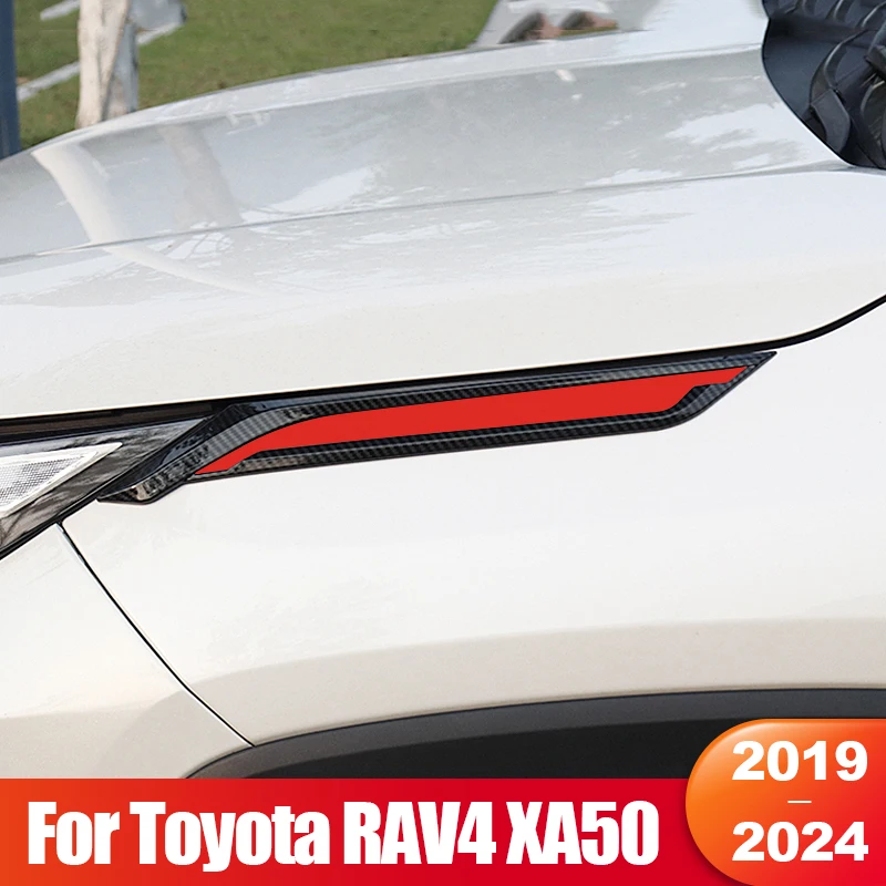 

For Toyota RAV4 XA50 2019 2020 2021 2022 2023 2024 RAV 4 Hybrid LE XLE Car Leaf Board Trim On Shark Gills Trim Accessories