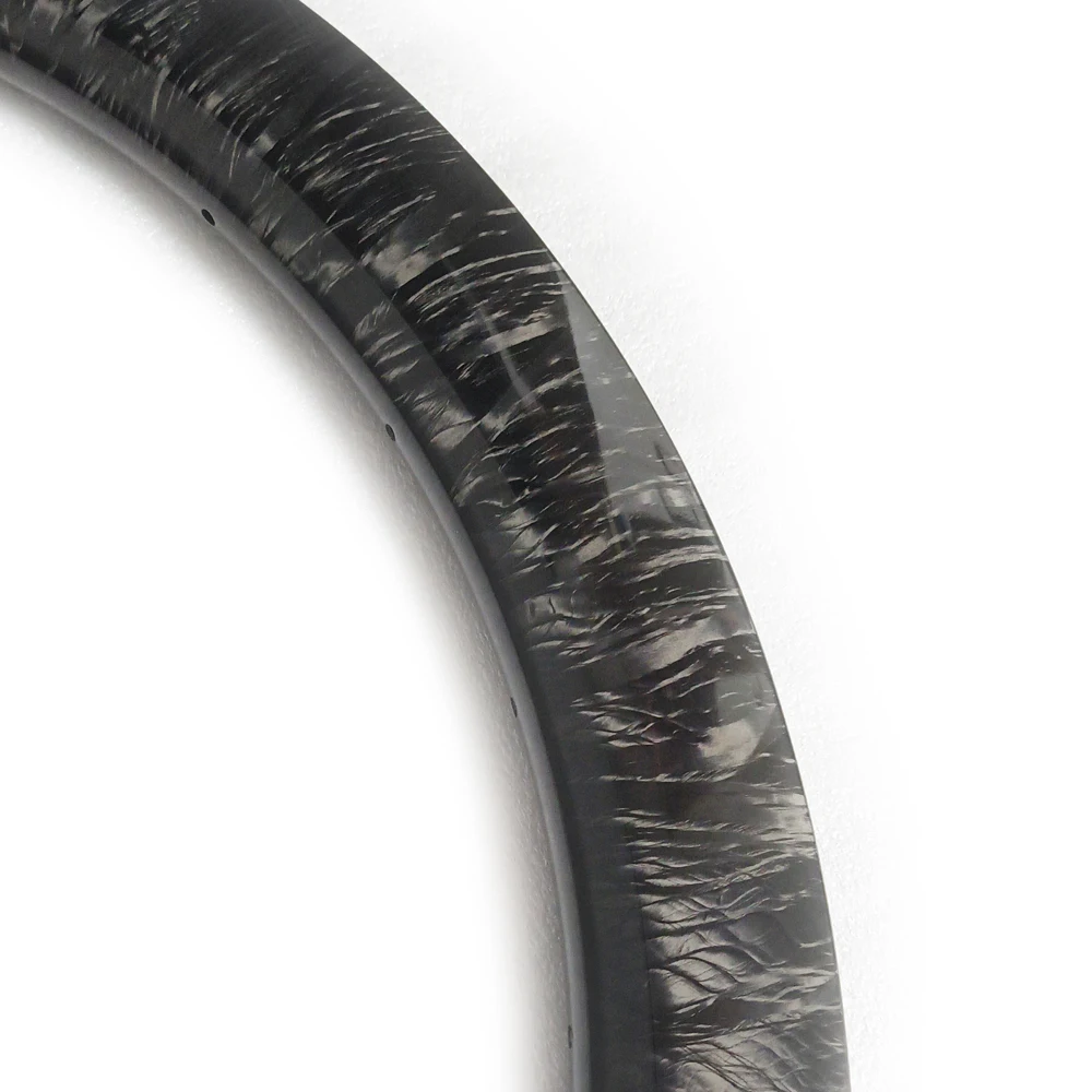 LIENGU Gravel Bike Carbon Rim 700C Marble Pattern Glossy 40mm or 50mm Depth 32mm Width 25mm Inner Wide Disc Brake 700 Bicycle
