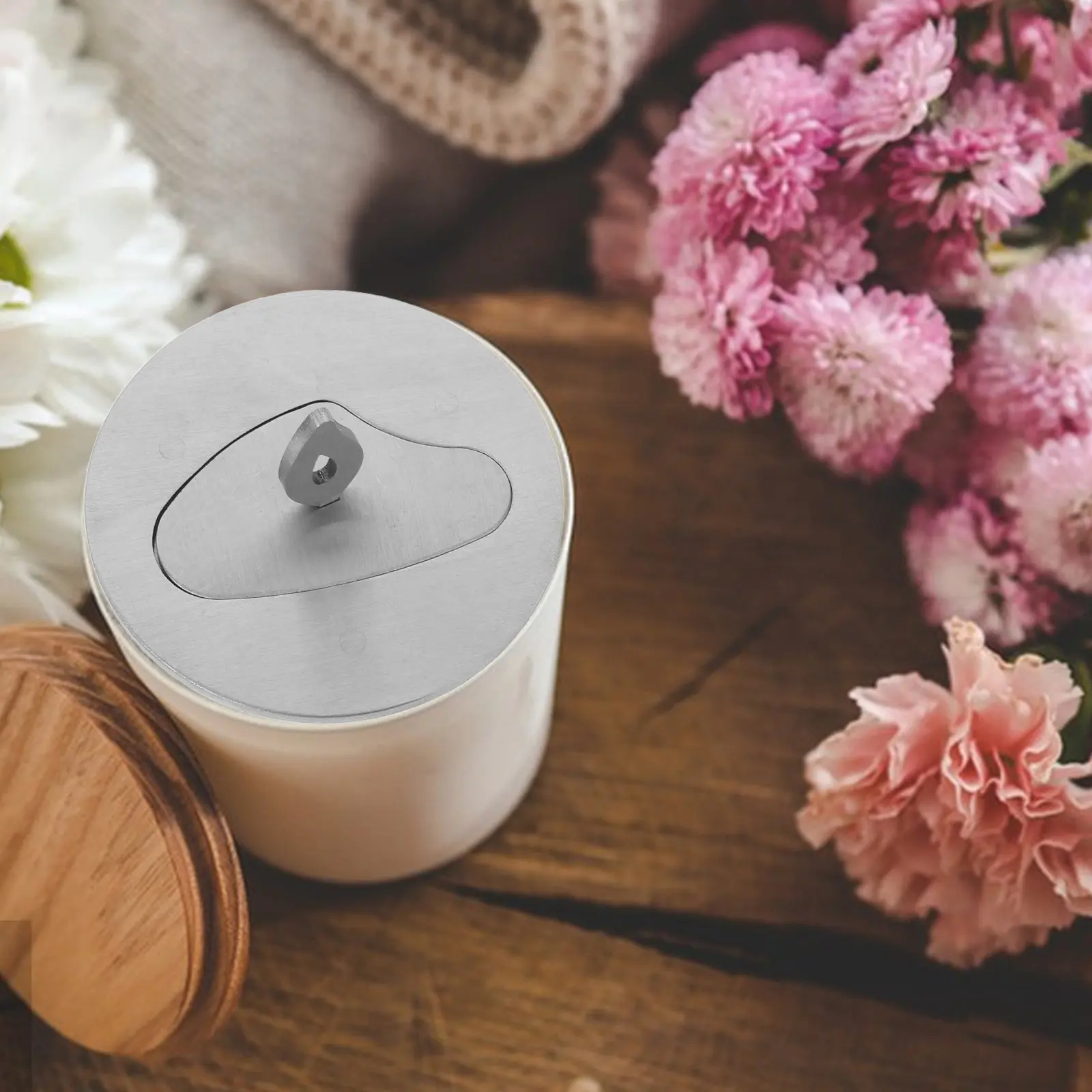 Stainless Steel Lid Replacement Jar Cap Draft Reducer Soot Reducer Flame Stabilizer Decorative Topper for Wide view 3