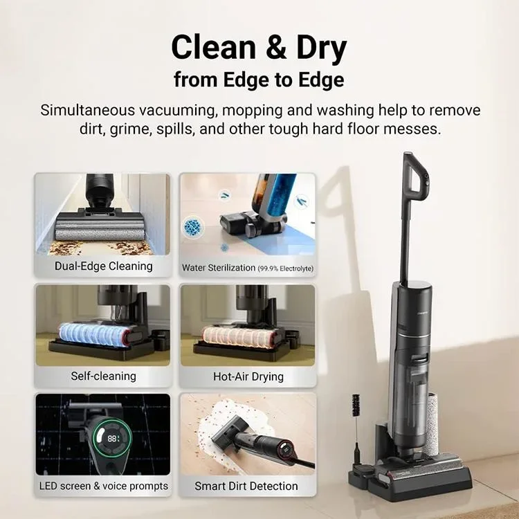 Rechargeable Dreame H12 Pro Plus Hand Held Vacuums Cleaner Upright Stick Electric Wet And Dry Cordless Handheld Vacuum