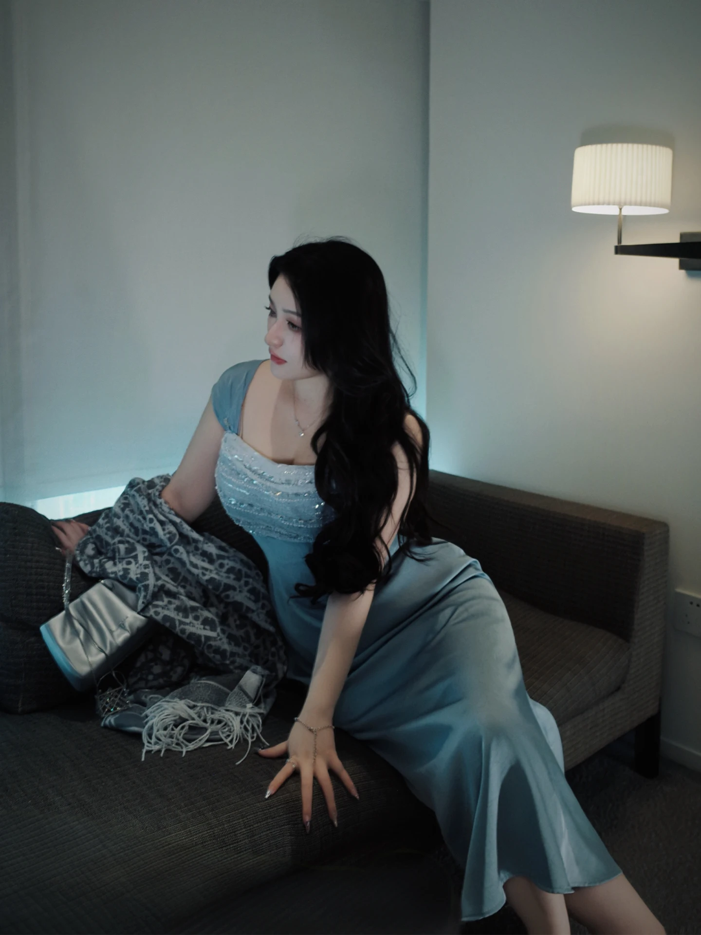 

Вечернее платье Ele Aosphere из атласа, длинное, с миди-юбкой, во французском стиле, больших размеров, женское