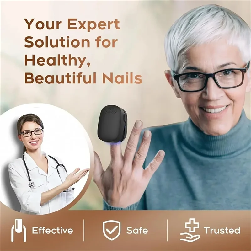 جهاز علاج فطريات الأظافر - 905 نانومتر بالأشعة تحت الحمراء وليزر LED أزرق 470 نانومتر، علاج فعال لفاطار الأظافر للاستخدام المنزلي #2