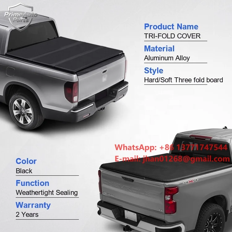 Factory Car Accessories Pickup Truck Protect Cover Retractable Hard Tri-Fold Cover for Gladiator Maxus T60 T70 MG Extender