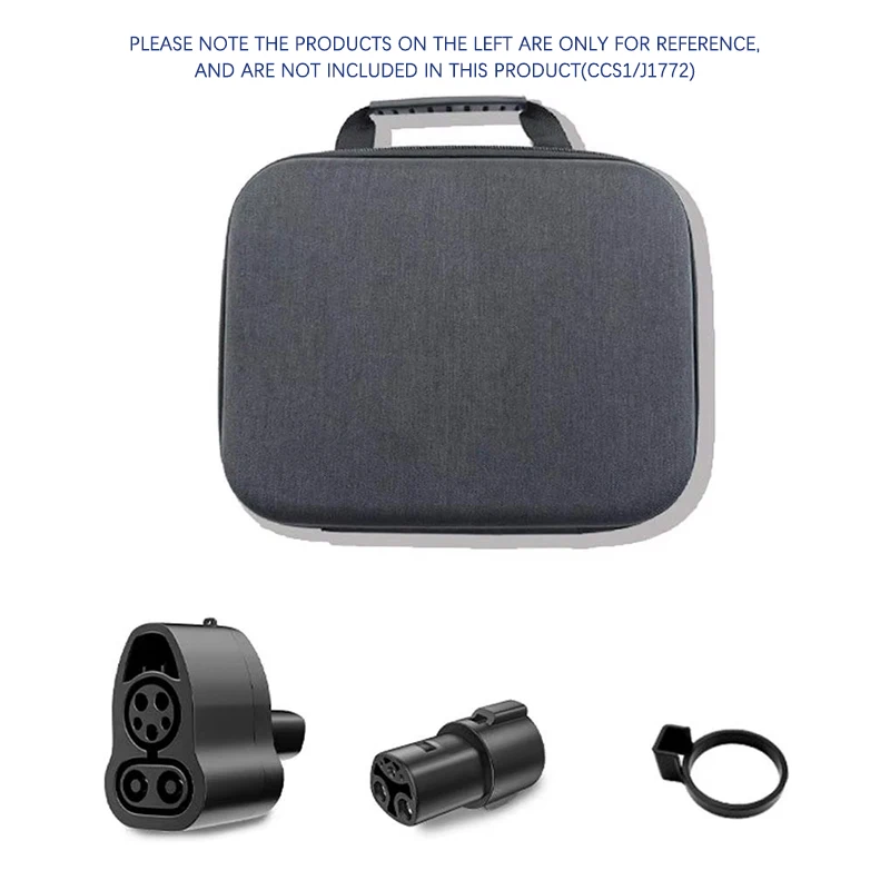 

Charger Storage Bag Fits for Tesla CCS1 J1772 Charger Adapter Organizer Box Travel Case for Electric Car Charging Accessories