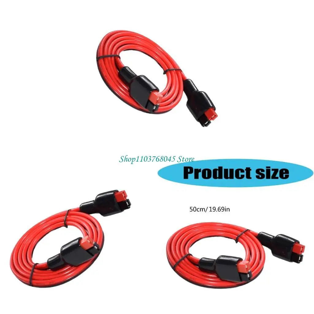 R53F 30A 12AWG Connector Cable Solar Extension Cable Connector for Portable Power Stations Solar Generator Solar Panel