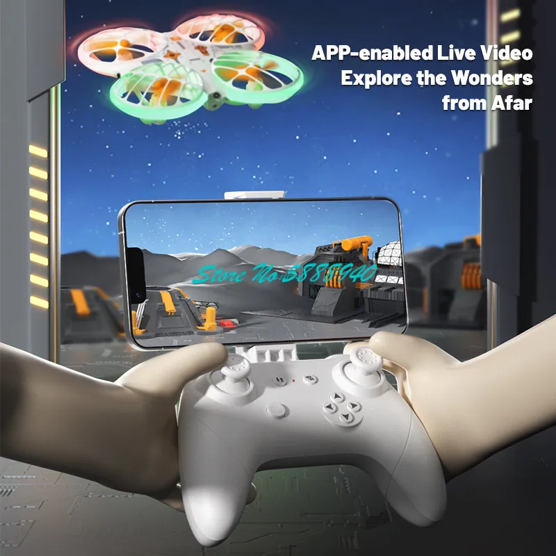 

8K Camera Obstacle Avoidance Remote Control Quadcopter 2.4G Headless Mode Track Flight 360° Protection WiFi FPV RC Drone Model