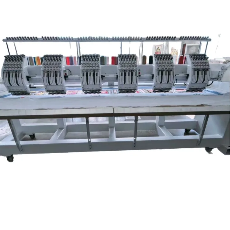 6-Head computerized embroidery machine, ready-to-wear hat personalized multi-head embroidery machine