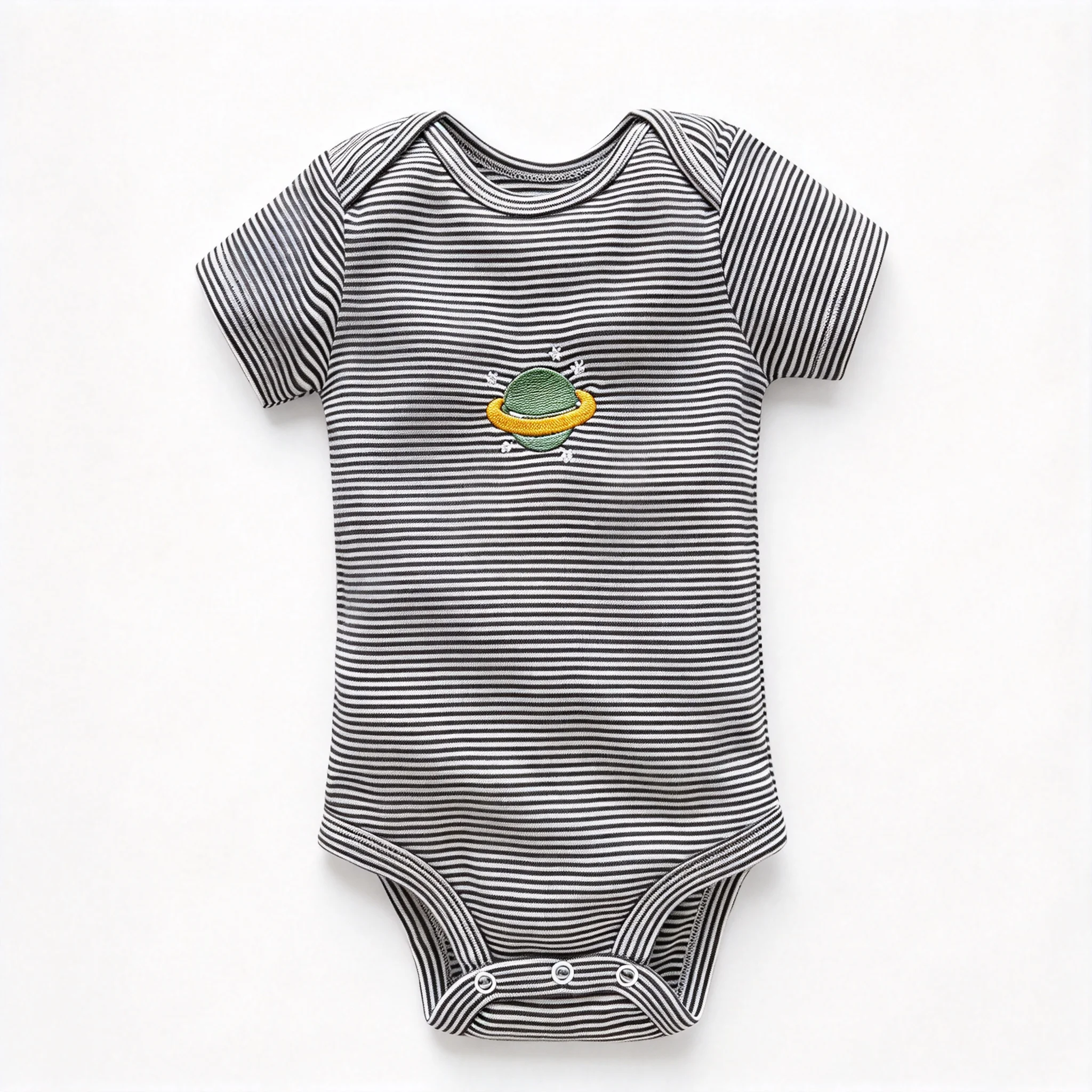 Infant Short Sleeve Cotton Bodysuit Cartoon Dragon Print Baby Romper Snap Crotch Newborn Onesie for 3M-24M Kids Daily Outfit