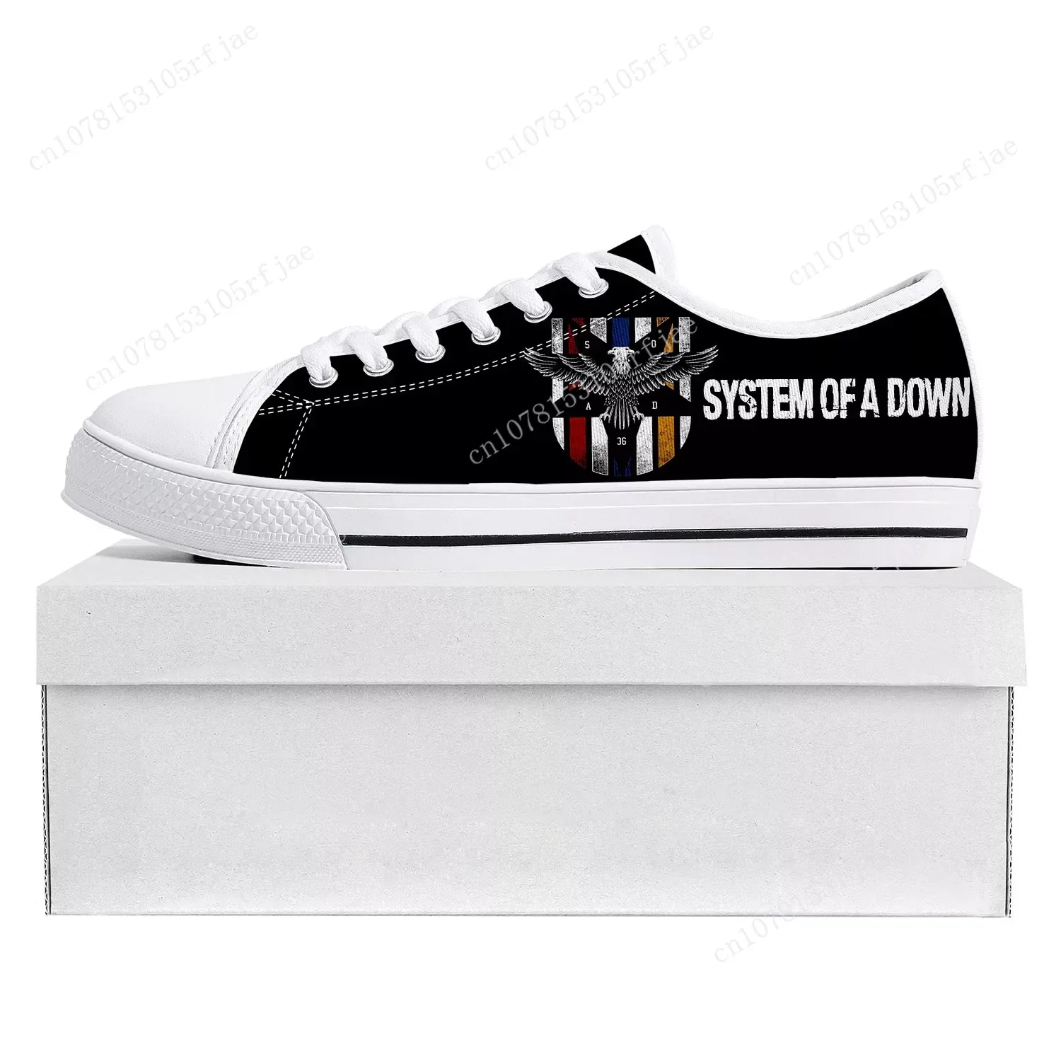 

System of a Down Low Top High Quality Sneakers Mens Womens Teenager Canvas Customized Sneaker Casual Couple Shoes Custom Shoe