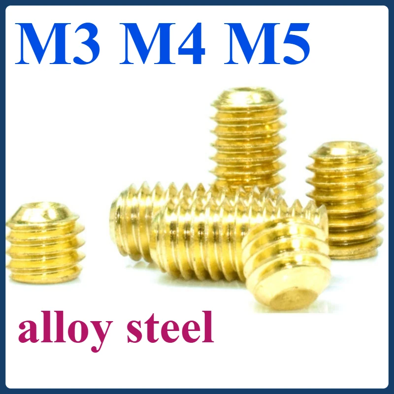 

M3 M4 M5 Titanium-coated hexagon screws Headless countersunk hexagon socket screws