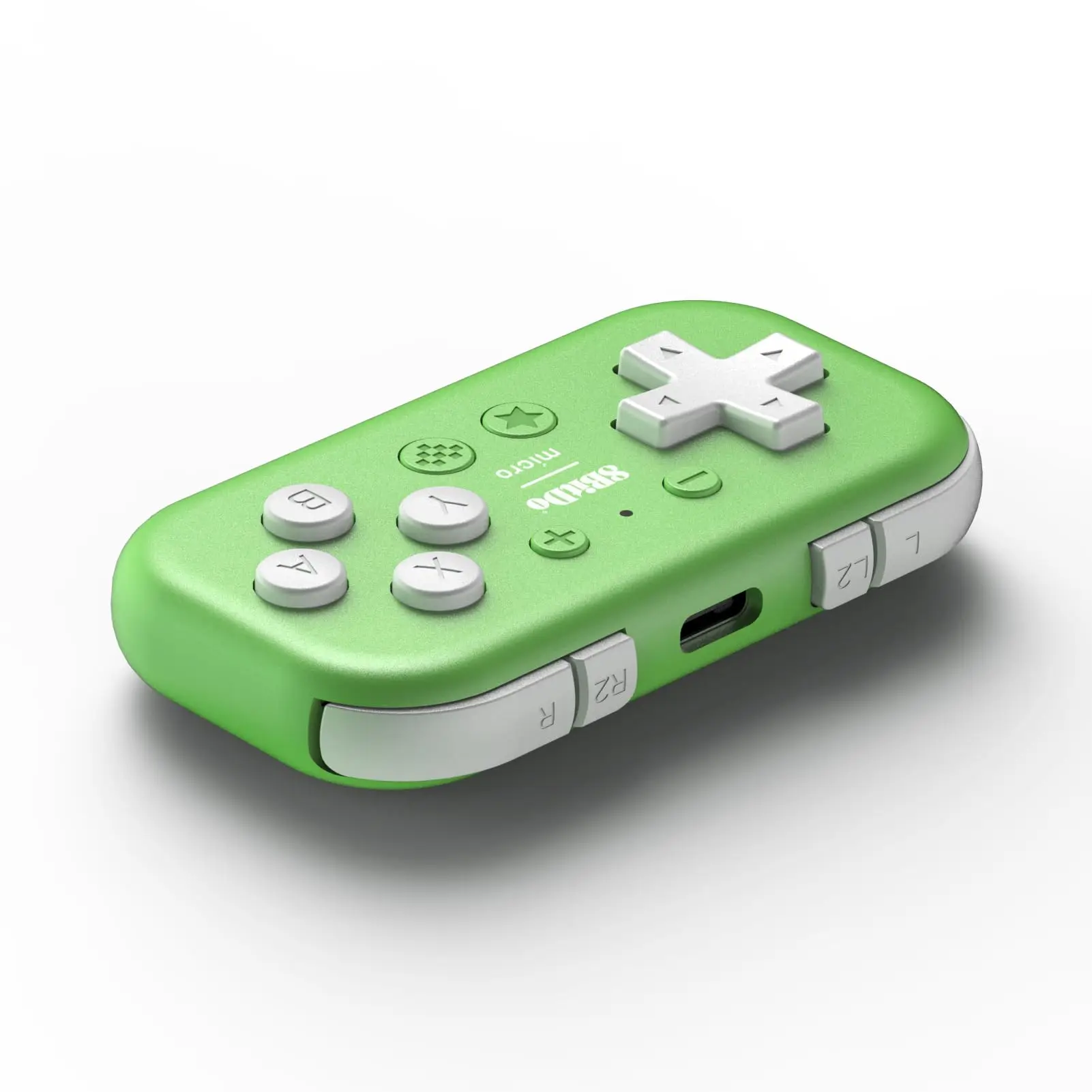 8Bitdo Micro Bluetooth Gamepad Pocket-sized Mini Controller for Switch, Android, and Raspberry Pi, Supports Keyboard Mode