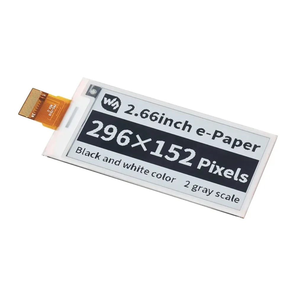 

2.66 inch ink screen e-paper black and white dual-color electronic paper screen bare screen SPI serial communication