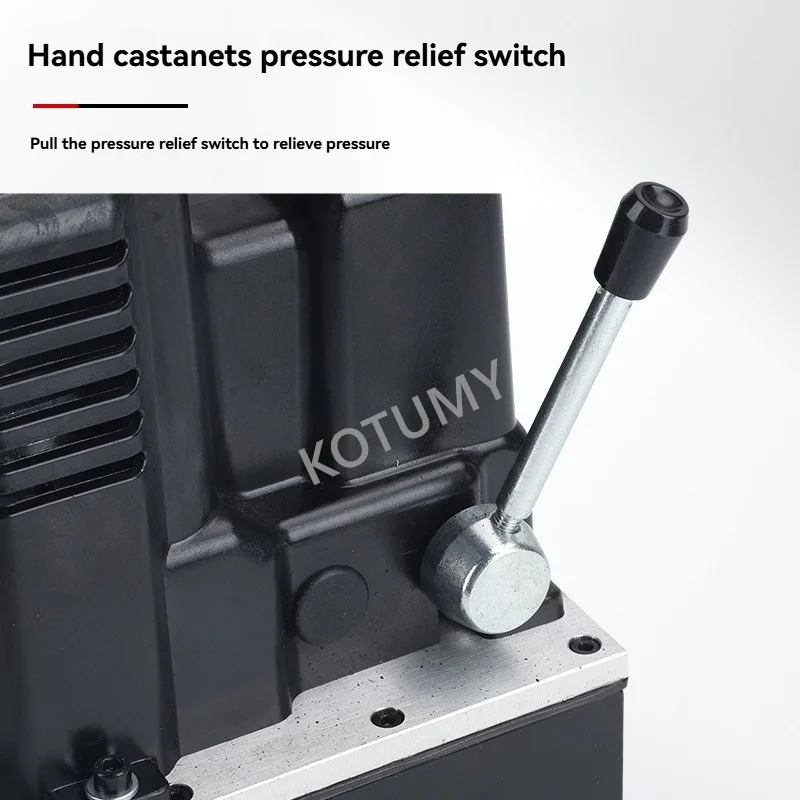 Pompa idraulica ricaricabile Pompa olio elettrica ad altissima pressione Stazione olio idraulico con batterie GYB-63D