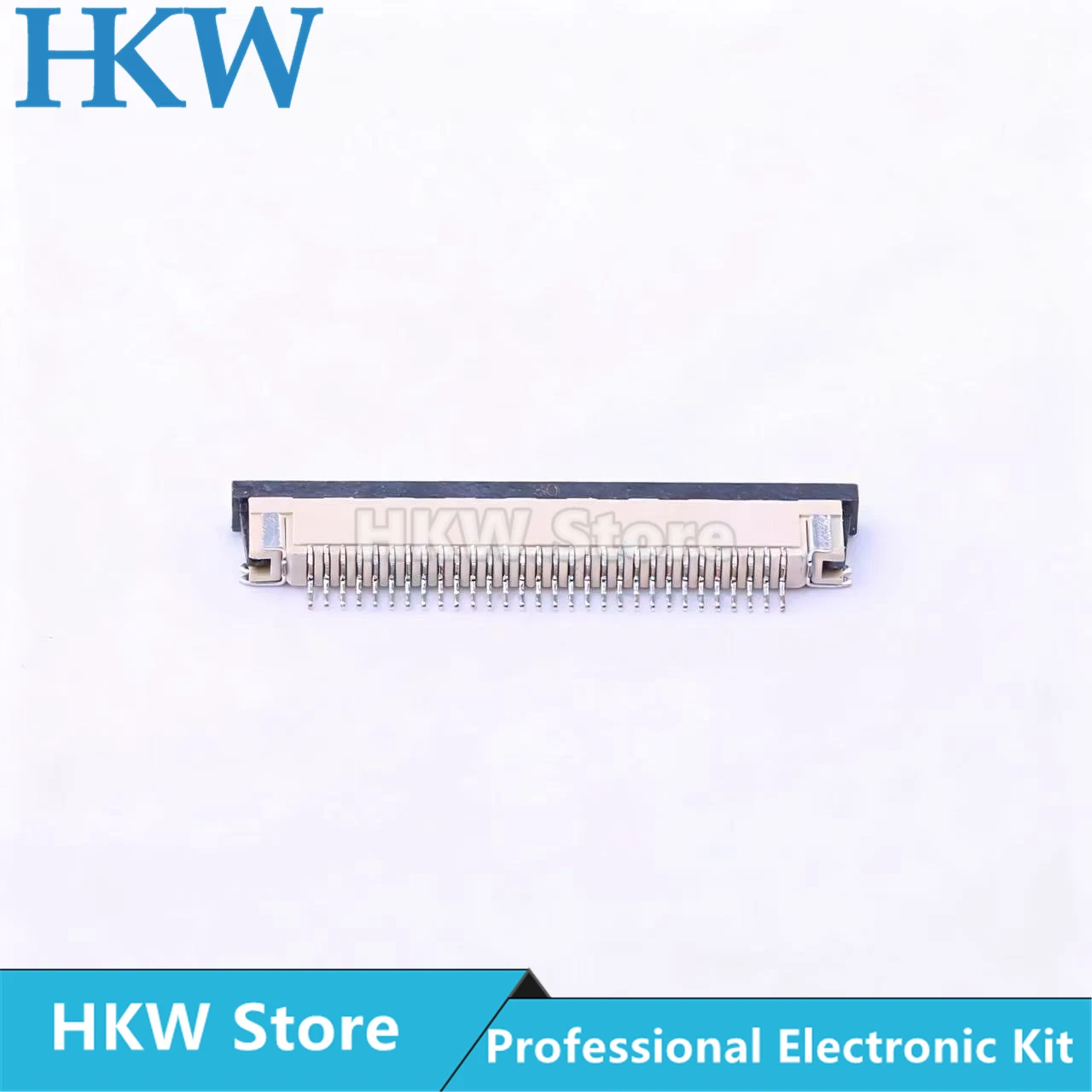 10pcs 0.8mm Pitch Under Clamshell Socket FPC FFC Flat Cable Connector 24P 30P 32P 34P 36P 40P