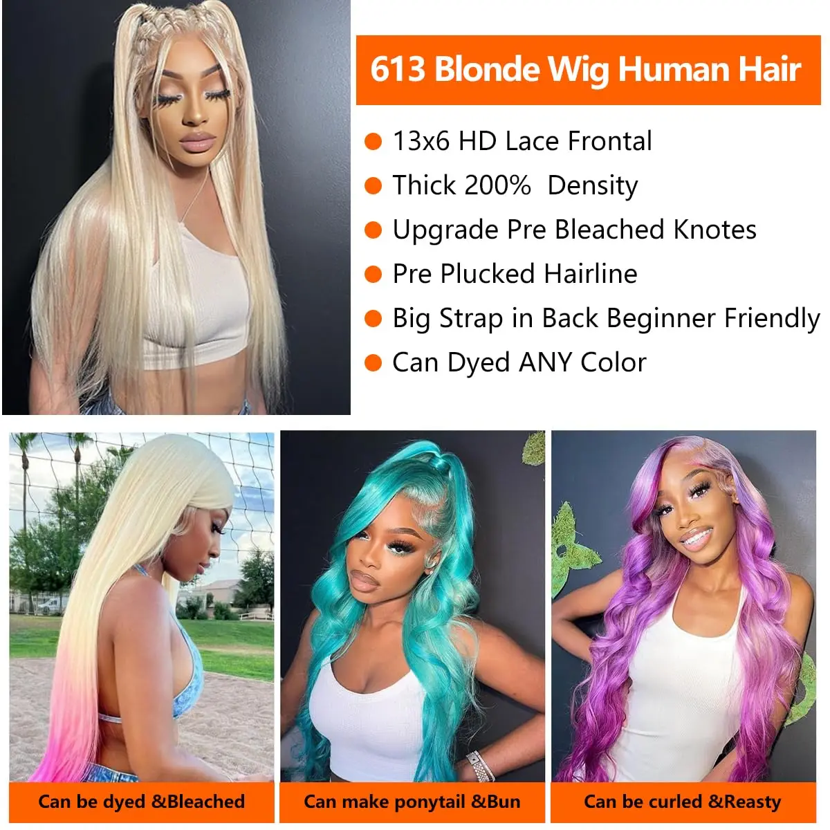 30 cali 613 Prosta peruka Hd Lace Front Wig Blonde 13x6 Lace Frontal Wigs Human Hair 613 13x4 Transparent Lace Front Wig Straight Wigs