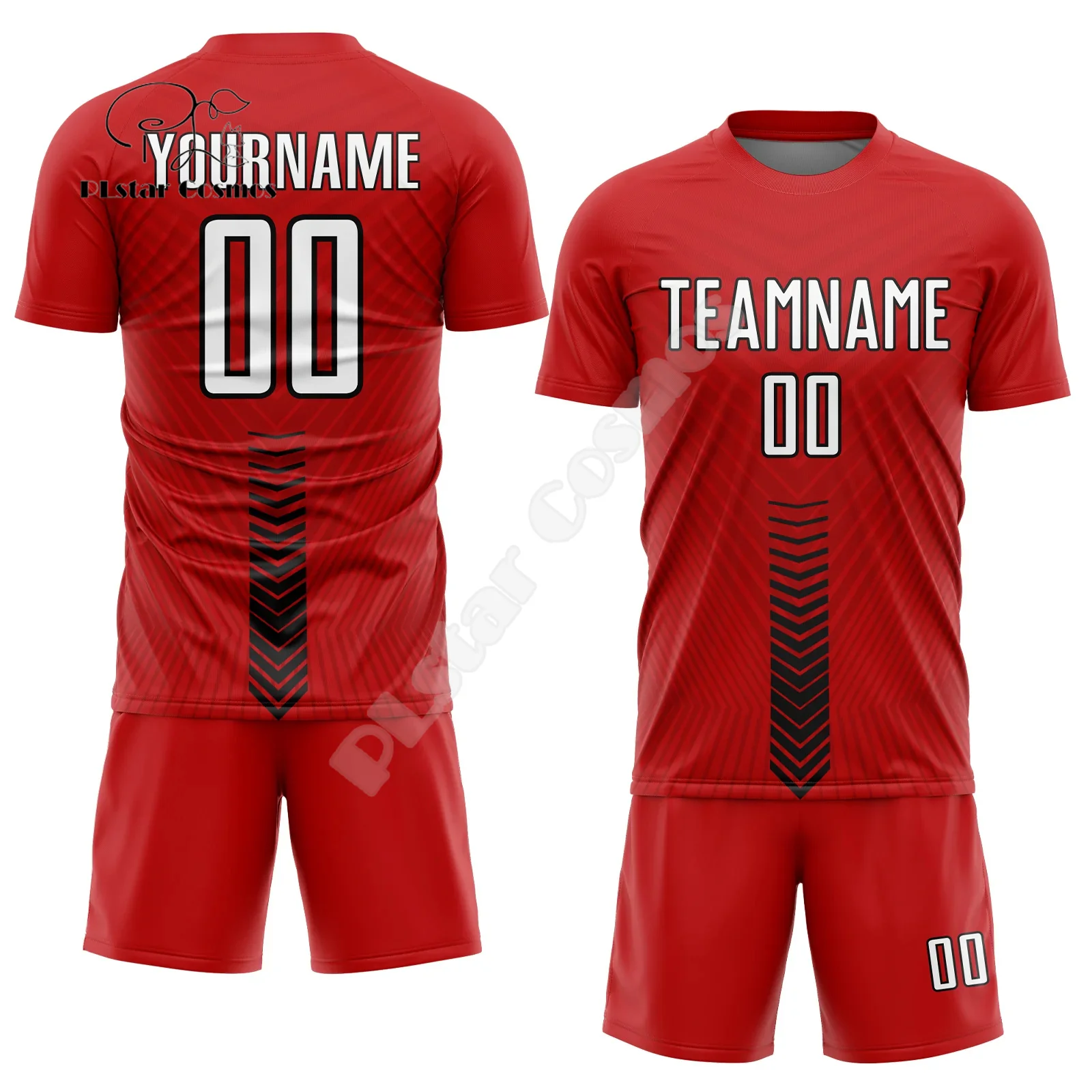 Custom Name Gradient Graffiti Soccer Jersey Football Suits 3DPrint Harajuku Summer Shirts Shorts Pants Combo Short Sleeves X17