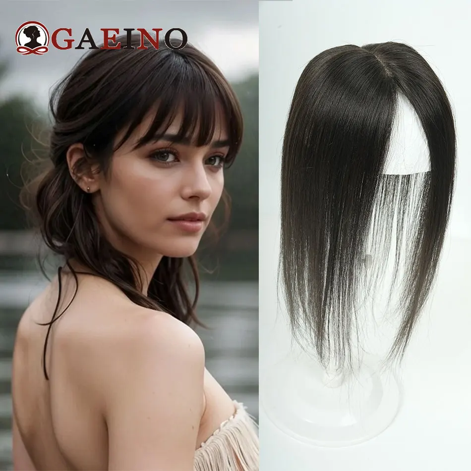 7×11cmシルクベースヘアピース、ハイライトカラー人毛tパートヘアピース（クリップ付き）、女性用ミドルパートヘアピース、10～14インチ