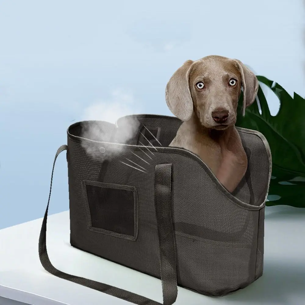 

Mesh Dog Carrier Bag Large Capacity Anti-Escape Puppy Shoulder Handbag Foldable Breathable Pet Carrier Purse Walking