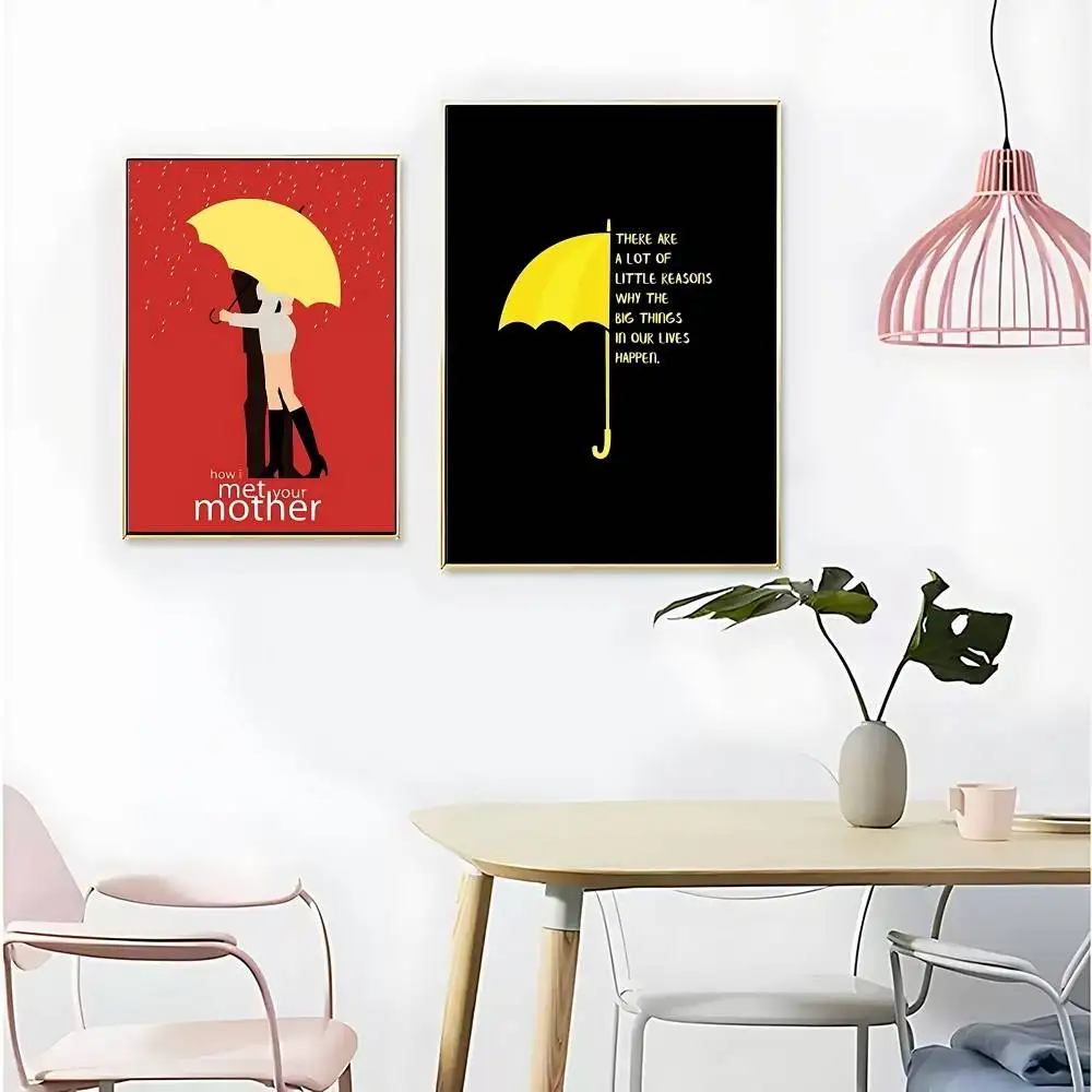 How I Met Your Mother Sitcom TV Series Poster HD Quality Wall Art Retro Posters For Home Room Wall Decor Kawaii Room Decor