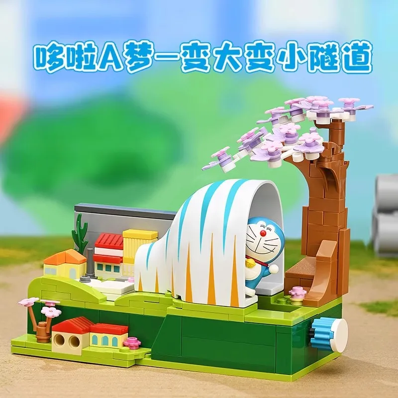 Doraemon Nobita Cartoon Micro Particle Building Blocks Children Assembly Toy Anime figure Boy Girl Kid Gift Cute
