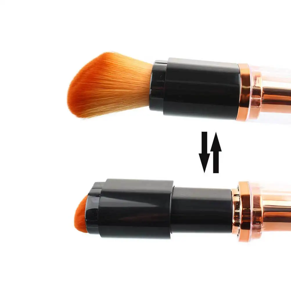 Wielofunkcyjny pędzel do makijażu Profesjonalne narzędzie do płynnej bazy, kremu, korektora, bez wypadania włosia, gęste włosie P072g