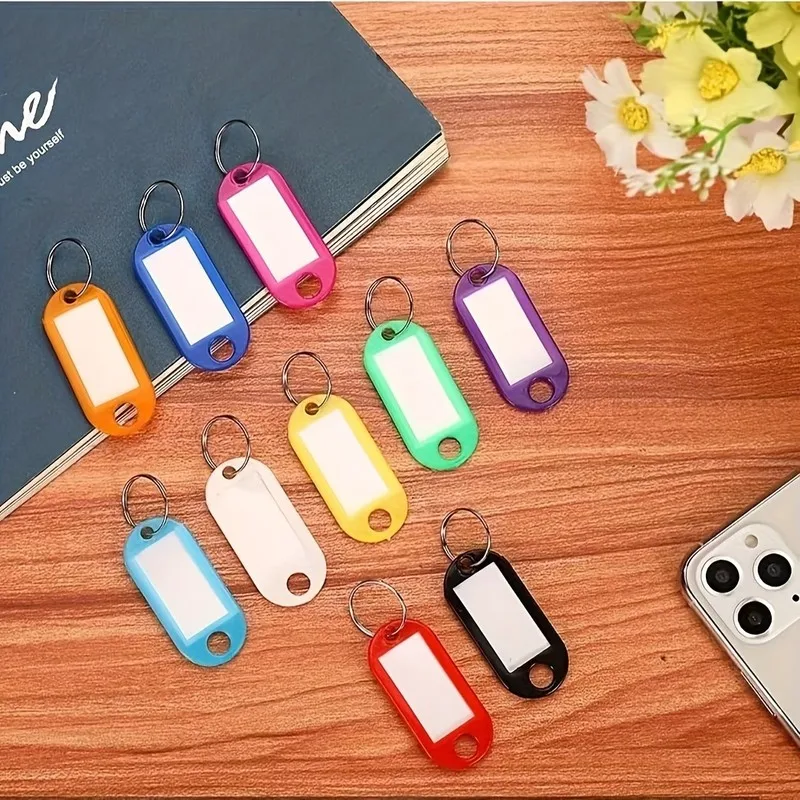 Luggage Identification Tags 45 pcs, Clear Information Display, Random Color Assortment, for Home Storage Organizing