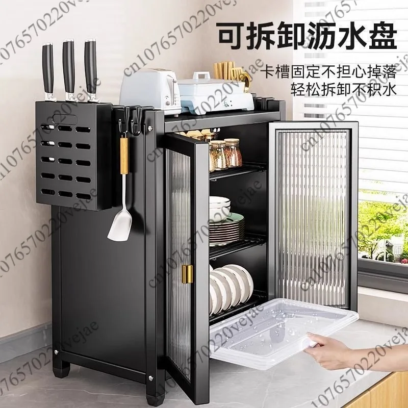 

New simple wind free installation kitchen dish storage cabinet
