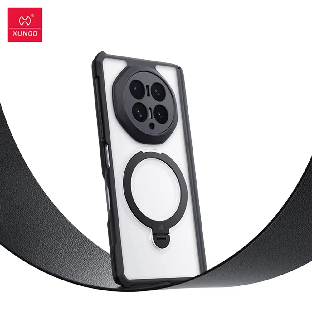 Xundd Case For Honor Magic V6 Magnetic Case Airbag Shockproof Camera Protection Cover TPU+PC 360 ° Rotating Stand Phone Shell