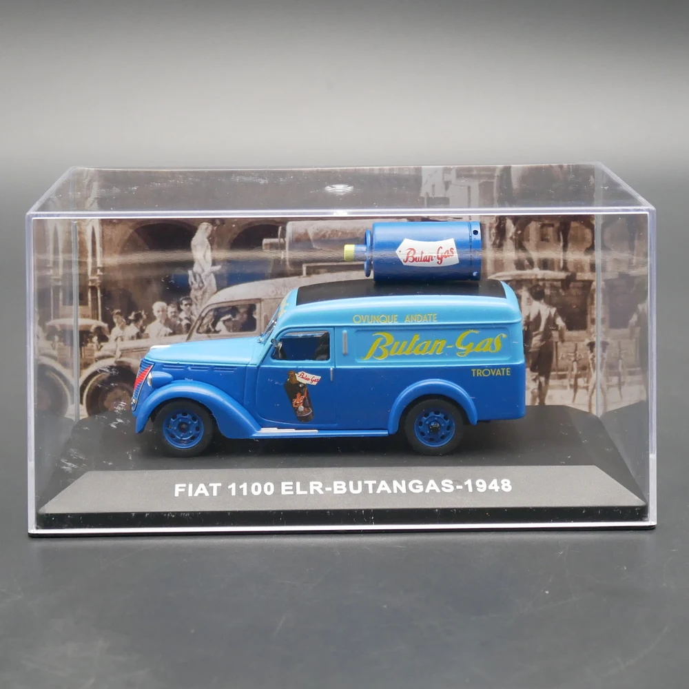

Diecast ixo 1:43 Scale Fiat 1100 ELR Butangas 1948 Fiat van Alloy Car Model Collectible Toy Gift Souvenir Display Ornament