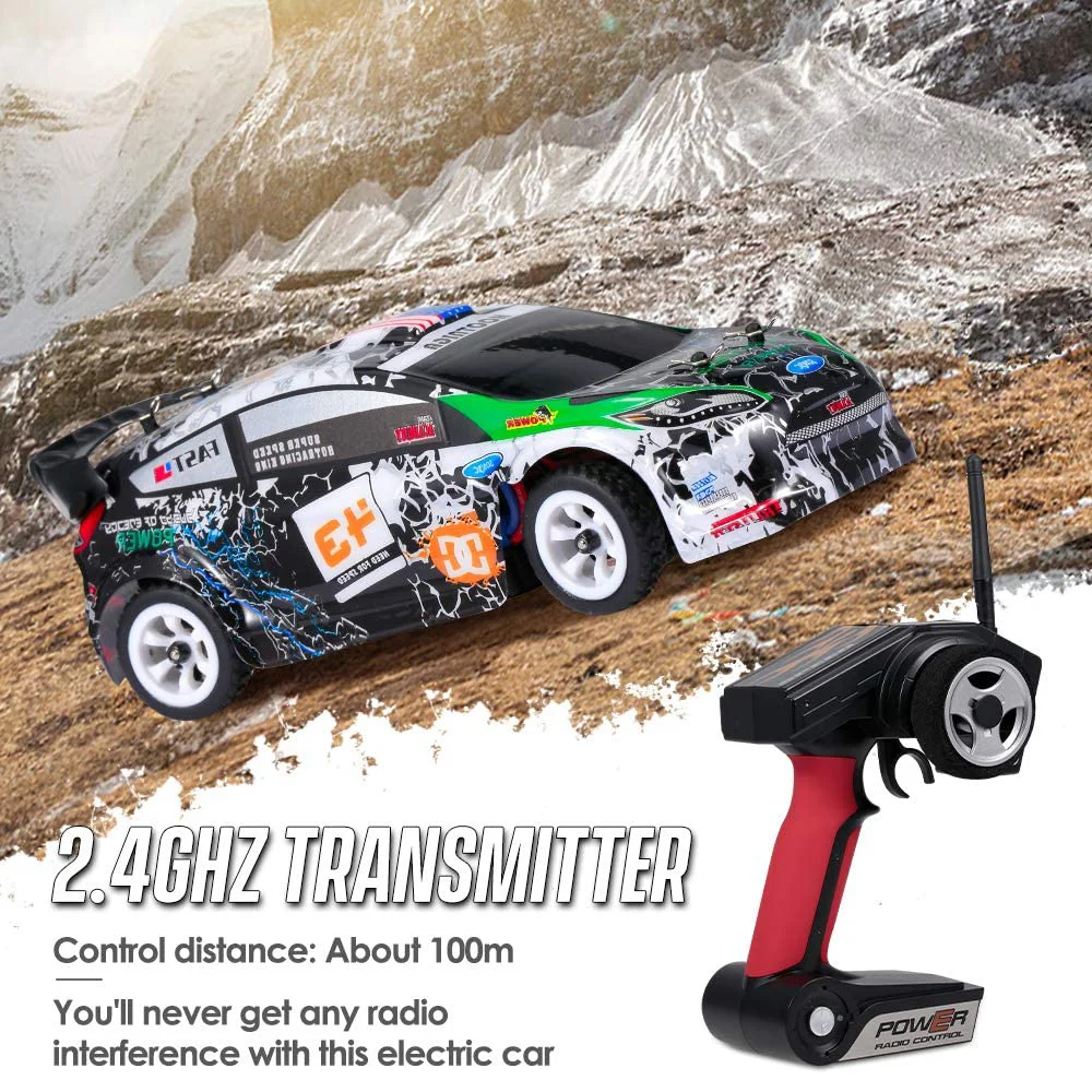 

WLtoys K989 1:28 Scale 4WD Mini RC Racing Car High Speed Off-Road Remote Control Drift Toy Alloy Vehicle for Kids Gift