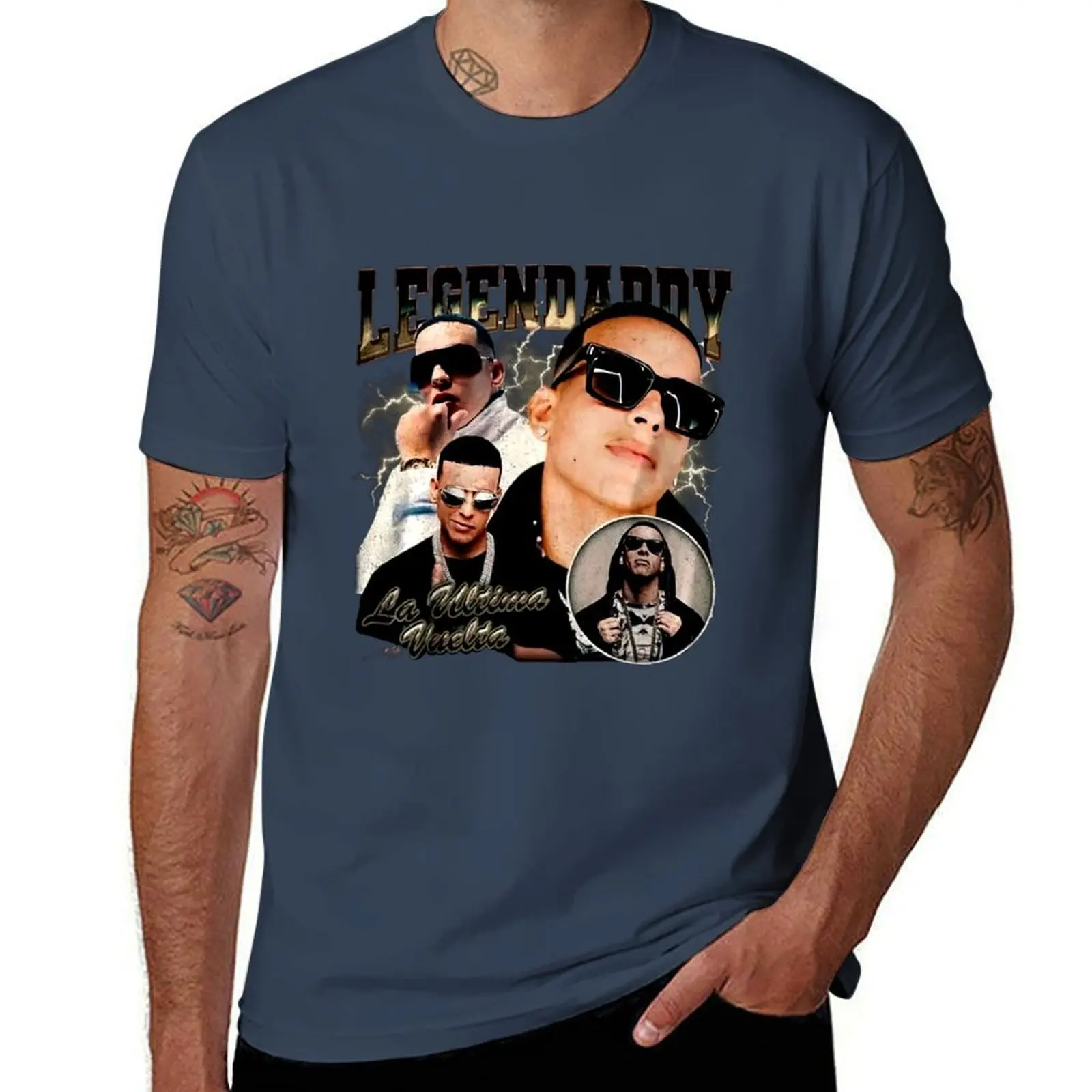 

retro Daddy Yankee T-Shirt Regular Fit Plain Tee Shirt